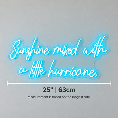 Sunshine Mixed with a Little Hurricane LED Neon Sign - Shineneon