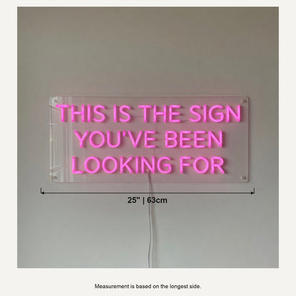 This Is the Sign You've Been Looking for LED Neon Sign Clean Caps - Shineneon