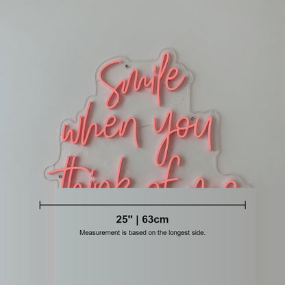 Smile When You Think of Me LED Neon Sign - Shineneon