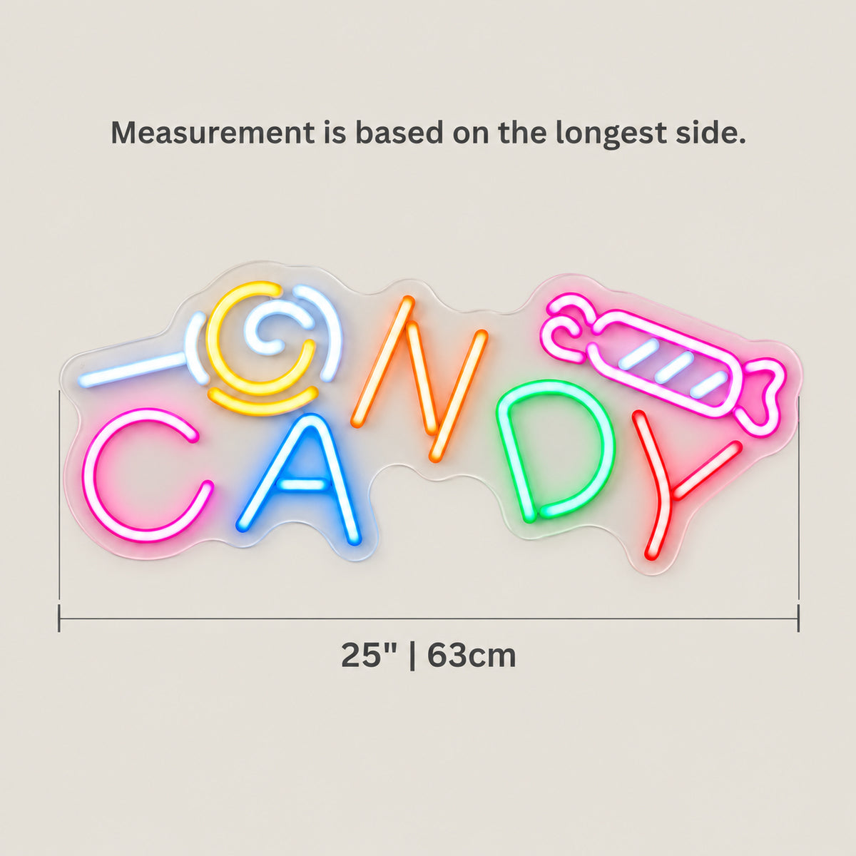 Candy LED Neon Sign for Halloween Light Up Party Decor - Shineneon