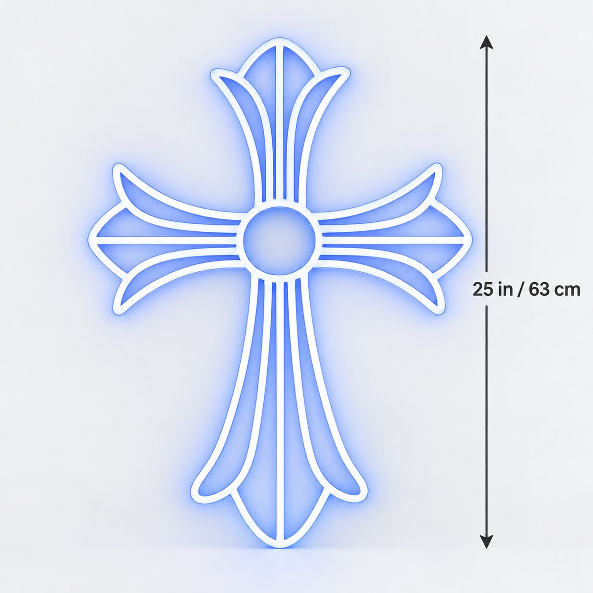 Cross Pattern LED Neon Sign, Dimmable Wall Light - Shineneon