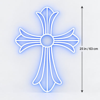 Cross Pattern LED Neon Sign, Dimmable Wall Light - Shineneon