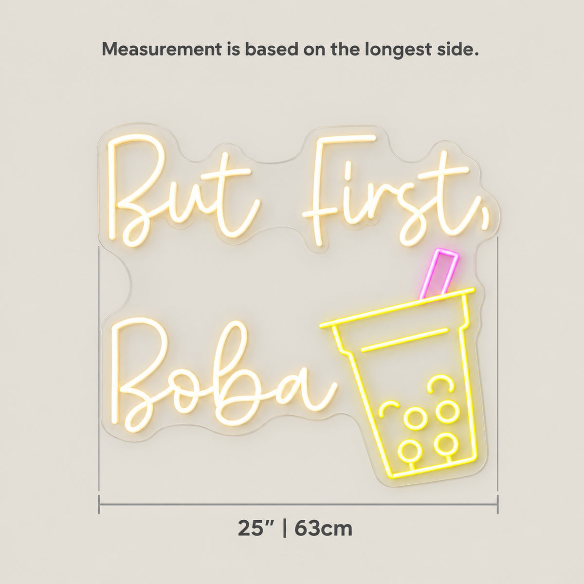 But First Boba Neon Sign - Shineneon