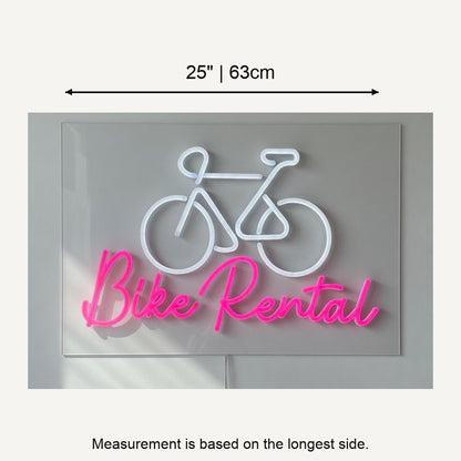 Bike Rental LED Neon Sign Dimmable Wall Light - Shineneon