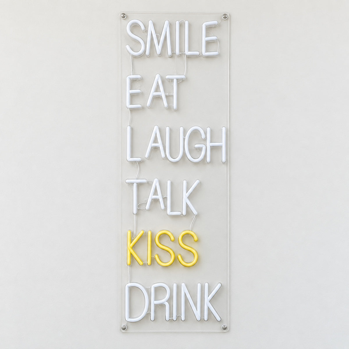 Eat Smile Laugh Talk Kiss Drink LED Neon Sign for Bar - Shineneon