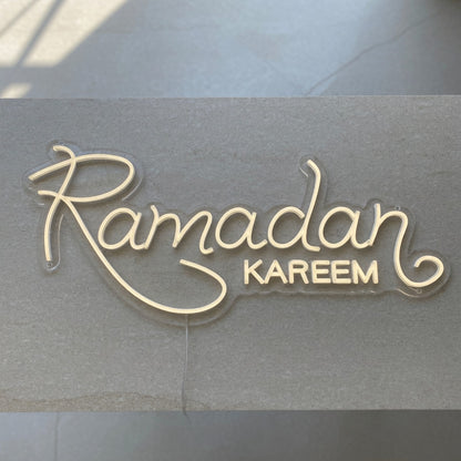 Ramadan Kareem LED Neon Sign Elegant Ornate Script - Shineneon