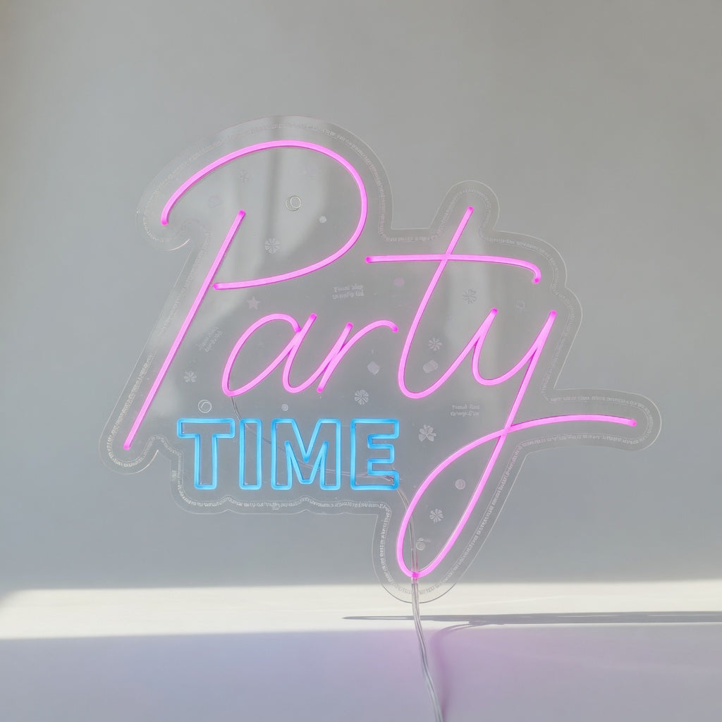 Party Time Lettering LED Neon Sign - Shineneon