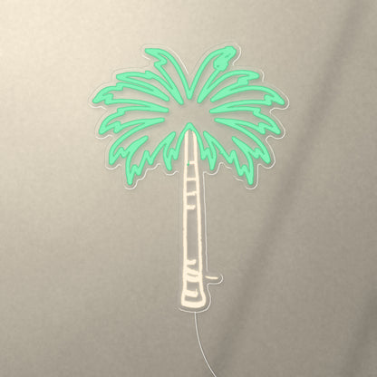 Palm Tree LED Neon Sign for Man Cave, Dimmable Wall Decor - Shineneon