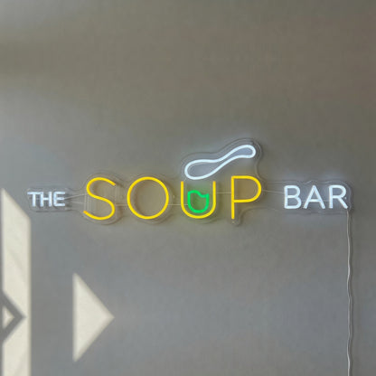 The Soup Bar LED Neon Sign Dimmable Wall Light - Shineneon