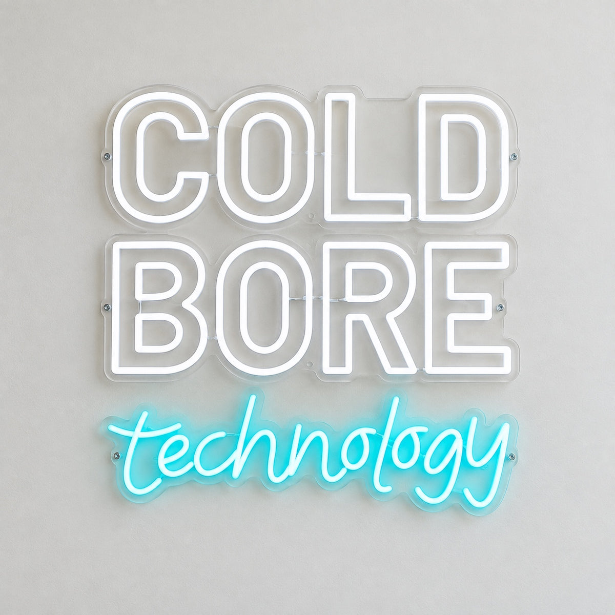 Cold Bore Technology LED Neon Sign for Storefront, Light Up Wall Decor - Shineneon