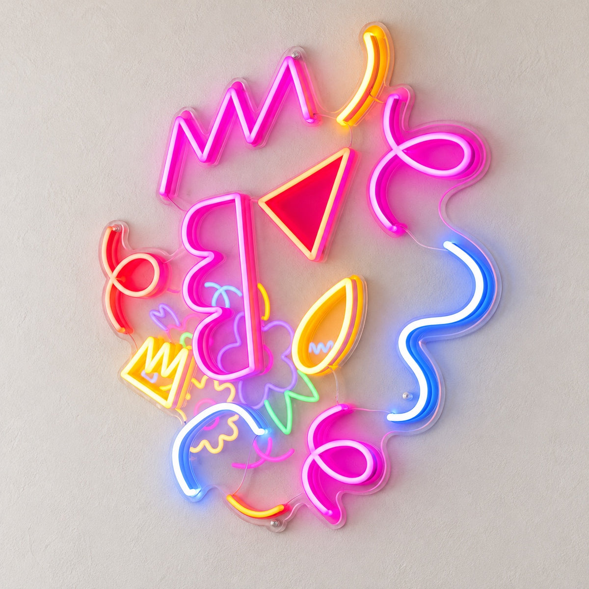 Colorful Abstract LED Neon Sign Dimmable Wall Light Wall Neon Signs - Shineneon