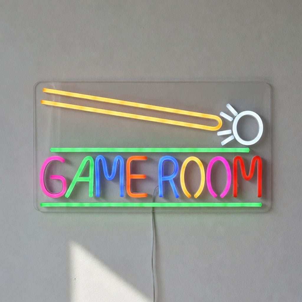 Billiard Game Room LED Neon Sign for Game Room Dimmable Wall Decor - Shineneon