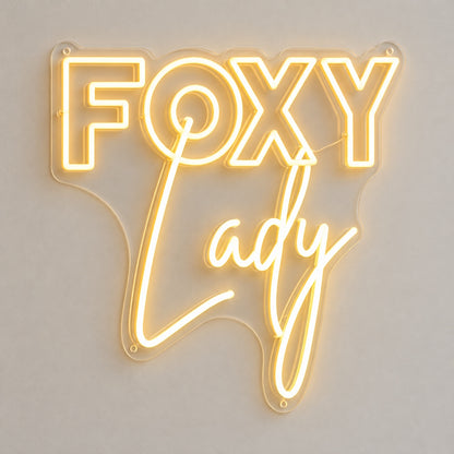 Foxy Lady LED Neon Sign Dimmable Wall Light - Shineneon