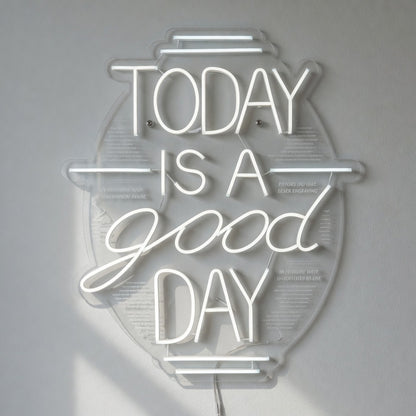 Today Is a Good Day LED Neon Sign Board Mounted Caps Mix - Shineneon