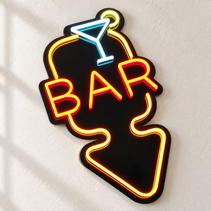Cocktail Bar Arrow LED Neon Sign Dimmable Wall Light Wall Neon Signs - Shineneon