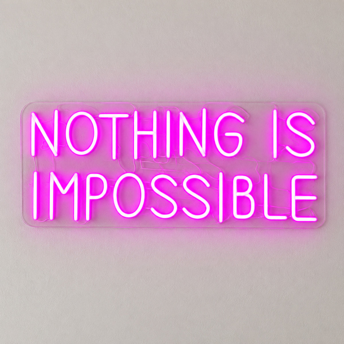 Nothing is Impossible LED Neon Sign Dimmable Wall Light - Shineneon