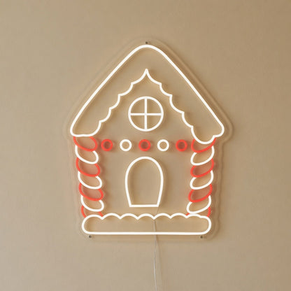 Gingerbread House Christmas Neon Sign - Shineneon