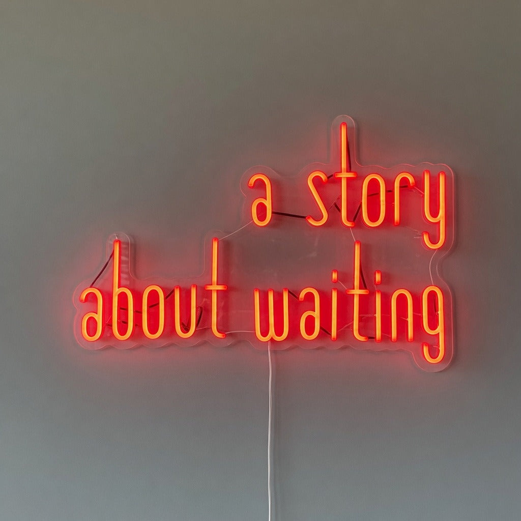 A Story About Waiting LED Neon Sign Dimmable Wall Light - Shineneon