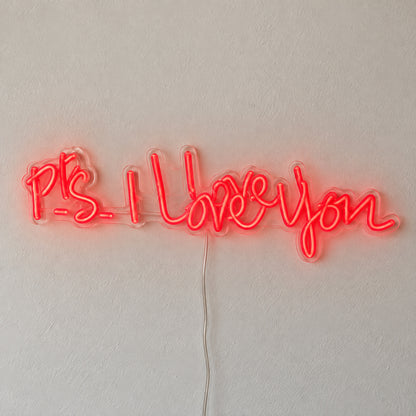 P.S. I Love You Neon Sign Wall Neon Signs - Shineneon