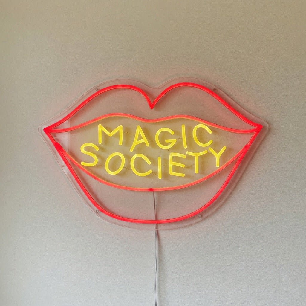 Magic Society Lips LED Neon Sign - Shineneon