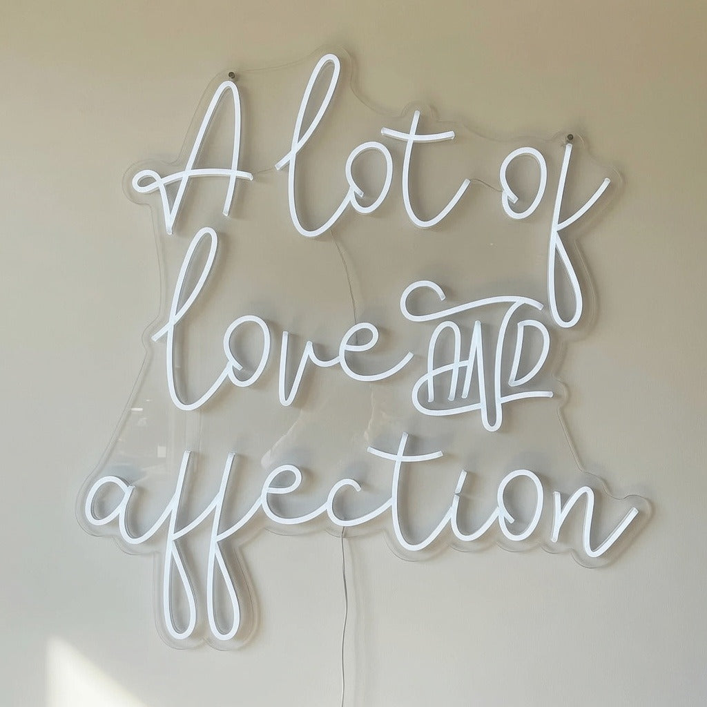 A Lot of Love and Affection LED Neon Sign Dimmable Wall Light - Shineneon