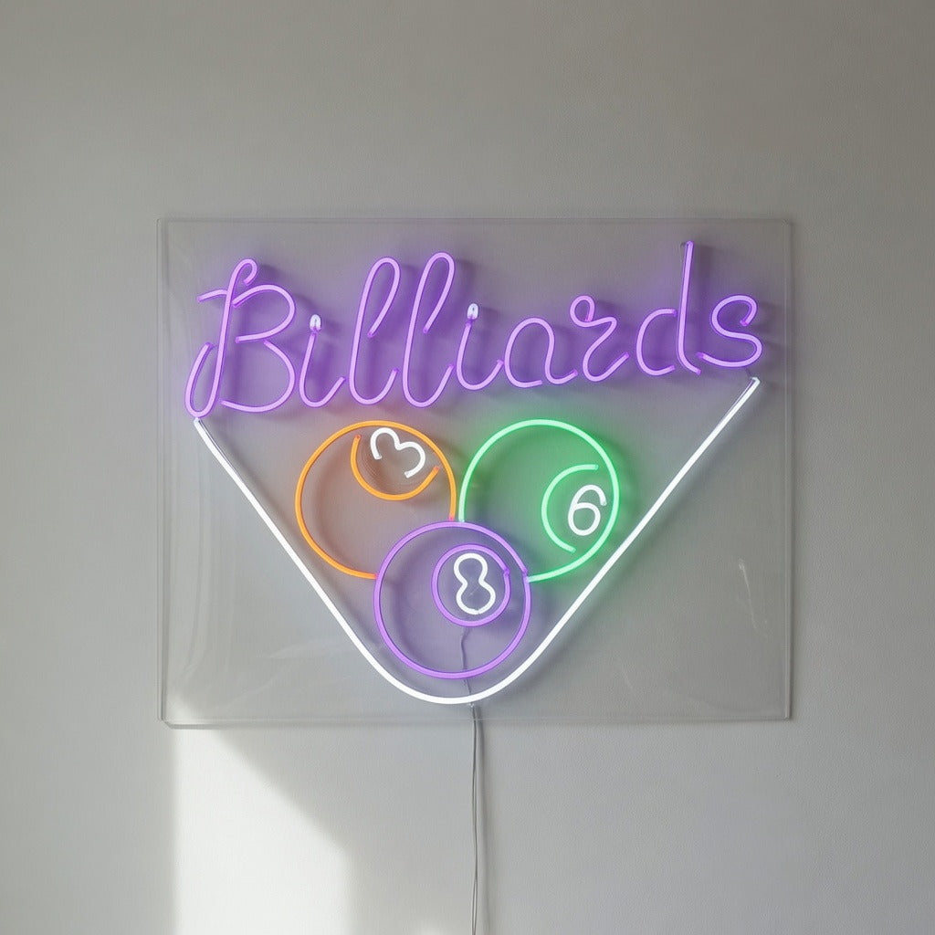 Billiards Pool LED Neon Sign for Bar Light Up Business Decor - Shineneon