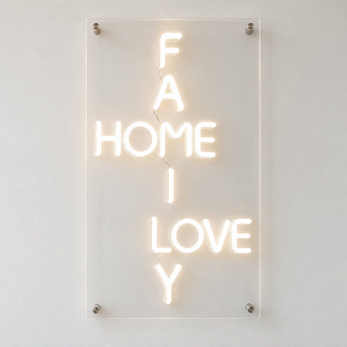 Family Home Love LED Neon Sign Dimmable Wall Light - Shineneon