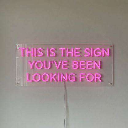 This Is the Sign You've Been Looking for LED Neon Sign Clean Caps - Shineneon