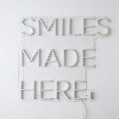 Smiles Made Here LED Neon Sign - Shineneon