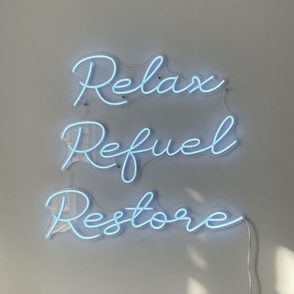 Relax Refuel Restore LED Neon Sign - Shineneon