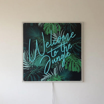 Welcome to the Jungle LED Neon Sign Printed Board - Shineneon