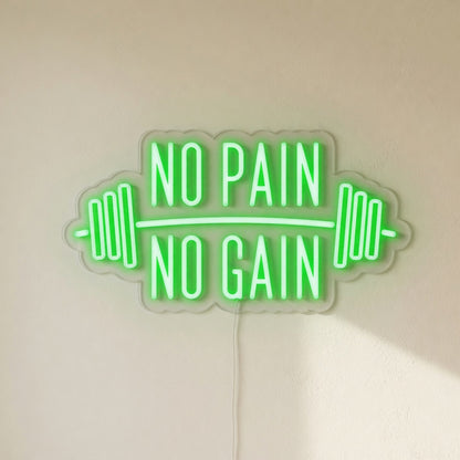 No Pain No Gain LED Neon Sign for Storefront - Shineneon