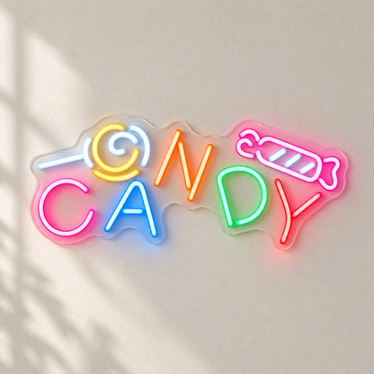 Candy LED Neon Sign for Halloween Light Up Party Decor - Shineneon