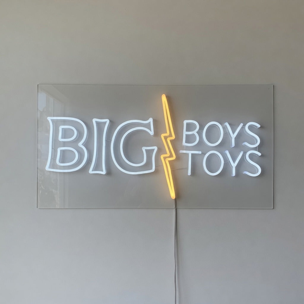 Big Boys Toys LED Neon Sign for Man Cave Dimmable Wall Decor - Shineneon