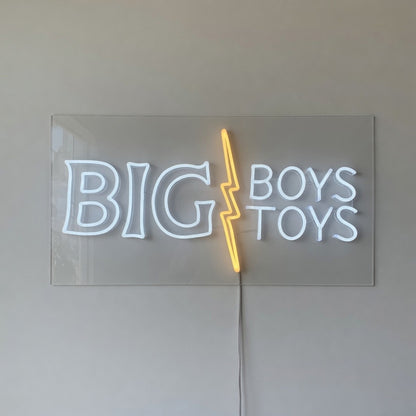 Big Boys Toys LED Neon Sign for Man Cave Dimmable Wall Decor - Shineneon