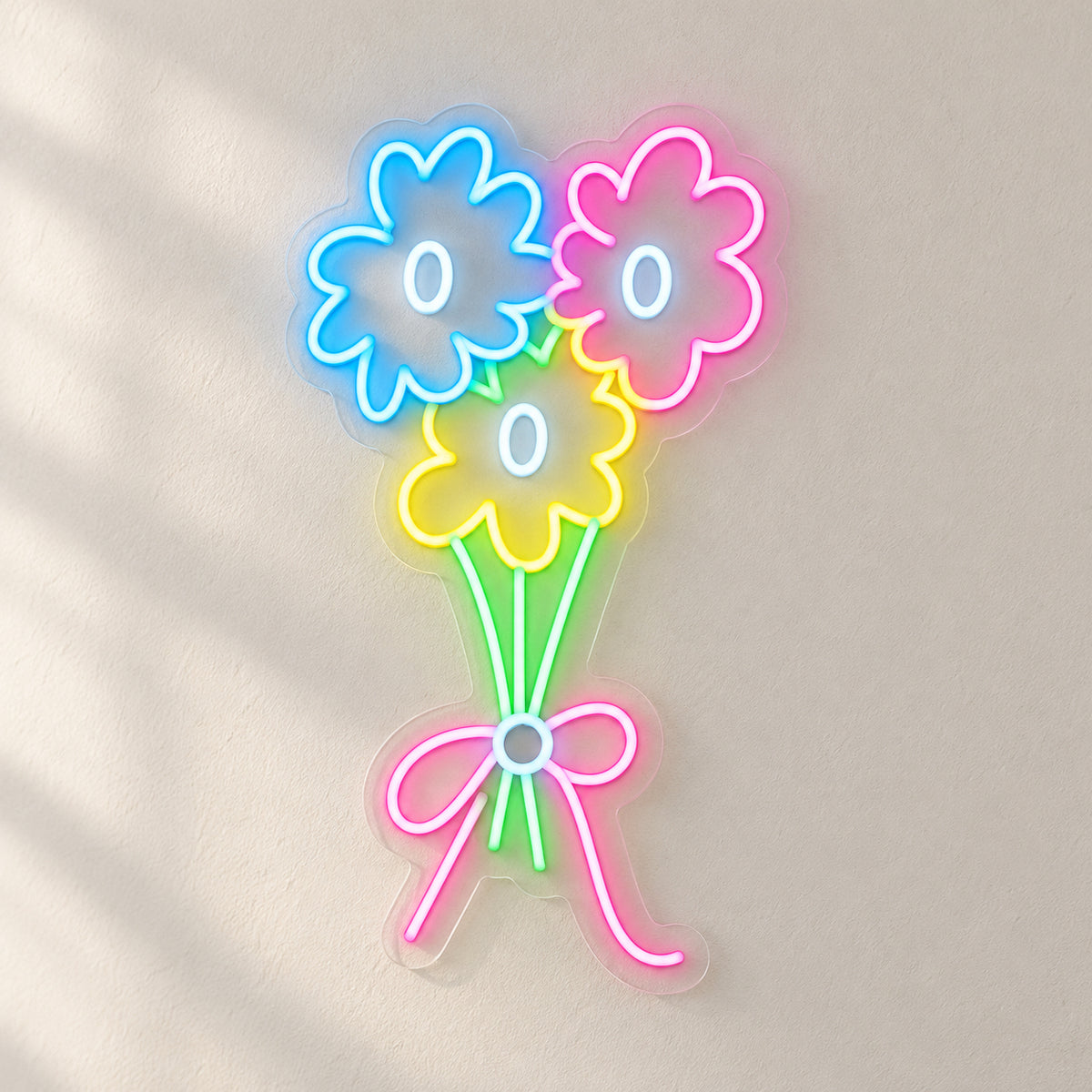 Bouquet of Flowers LED Neon Sign for Salon Light Up Business Decor - Shineneon