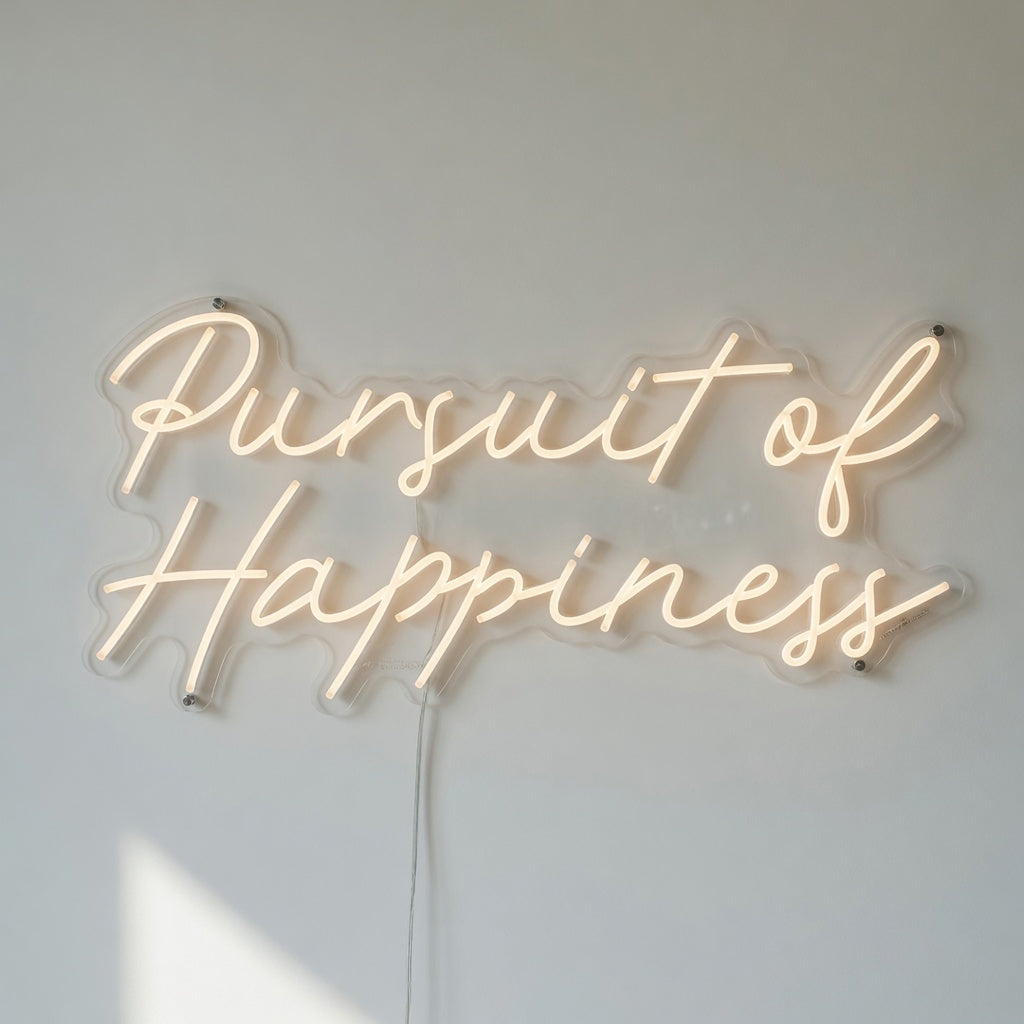 Pursuit of Happiness LED Neon Sign for Wedding - Shineneon