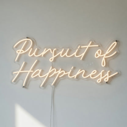 Pursuit of Happiness LED Neon Sign for Wedding - Shineneon