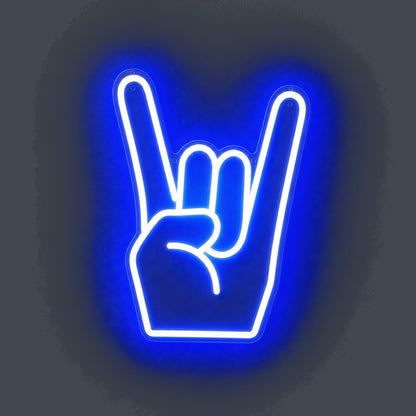 Rock On Emoji LED Neon Sign - Shineneon