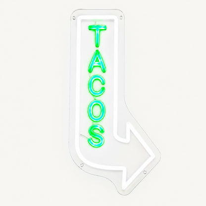 Tacos Arrow LED Neon Sign - Shineneon