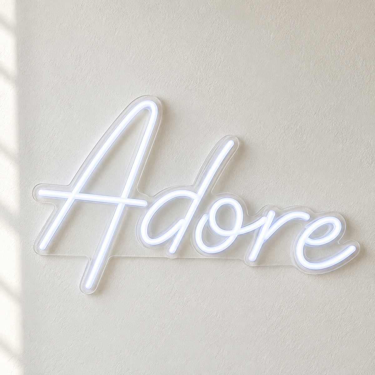 Adore LED Neon Sign Tilted Board Script - Natural Light Product Image