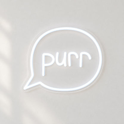 Purr Cat LED Neon Sign Dimmable Wall Light - Natural Light Product Image