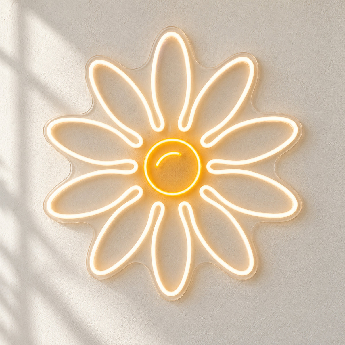 Daisy Flower LED Neon Sign for Salon Light Up Business Decor - Natural Light Product Image