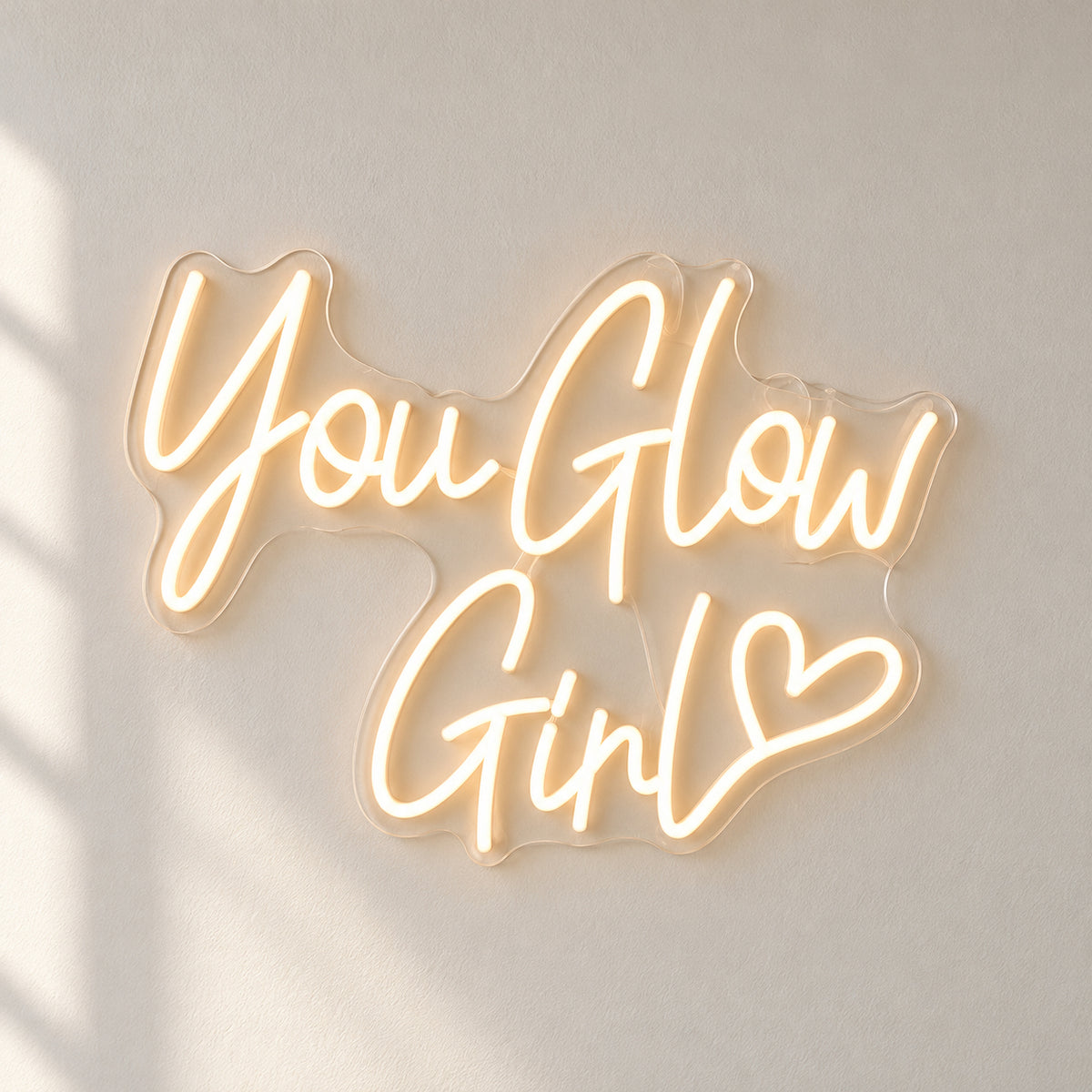 You Glow Girl LED Neon Sign for Wedding Light Up Party Decor - Natural Light Product Image