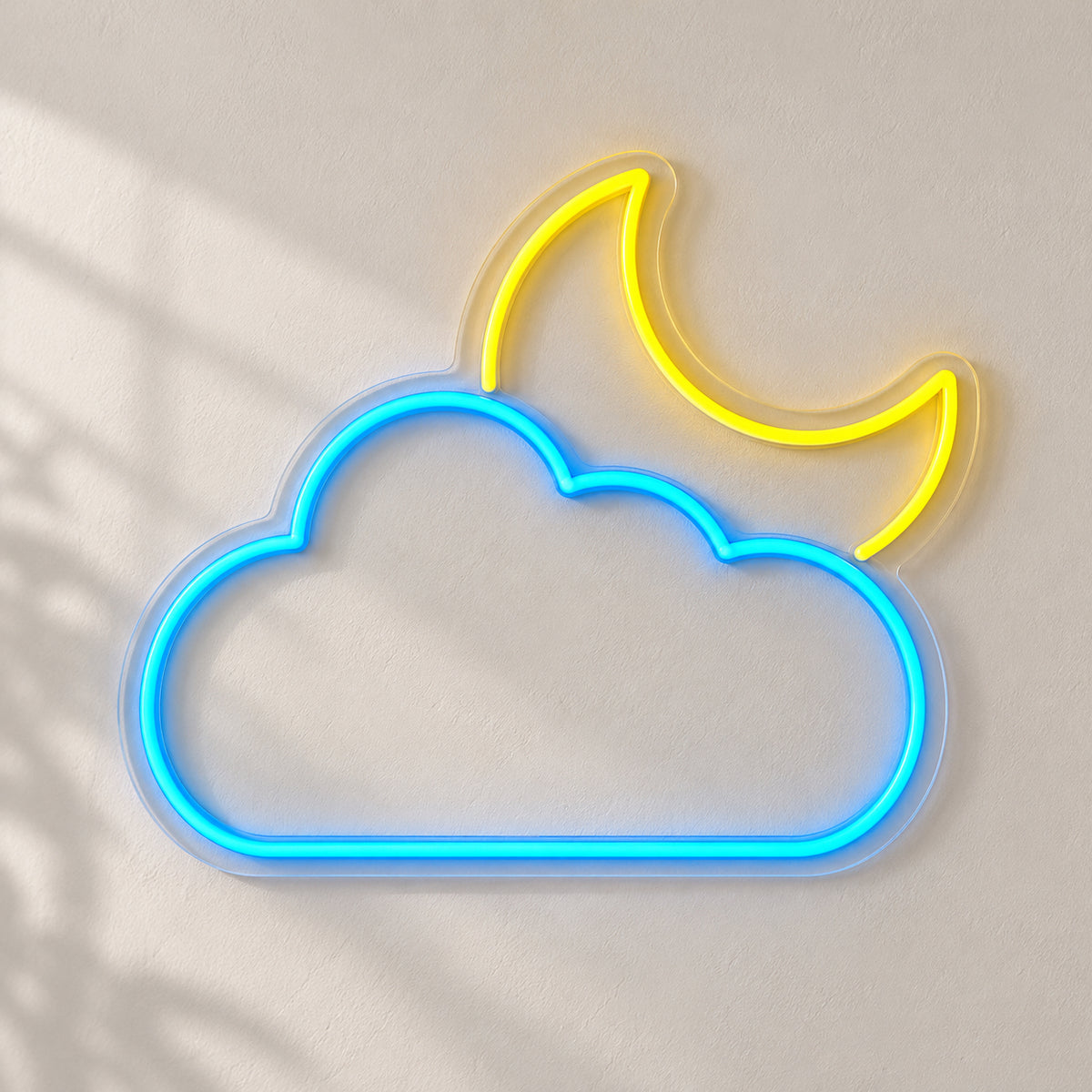 Cloud Moon LED Neon Sign Dimmable Wall Light - Natural Light Product Image