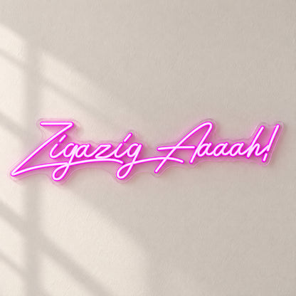 Zigazig Aaaah! Spice Girls LED Neon Sign Dimmable Wall Light - Natural Light Product Image