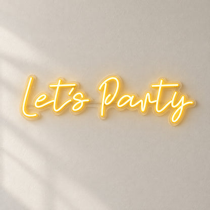 Let’s Party LED Neon Light - Natural Light Product Image
