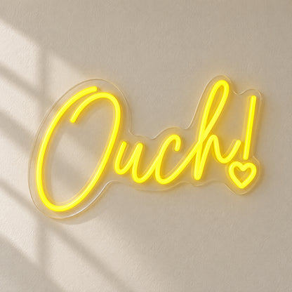 Ouch LED Neon Sign Dimmable Wall Light - Natural Light Product Image