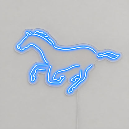 Running Horse Vintage LED Neon Sign Wall Neon Signs - Solid Background