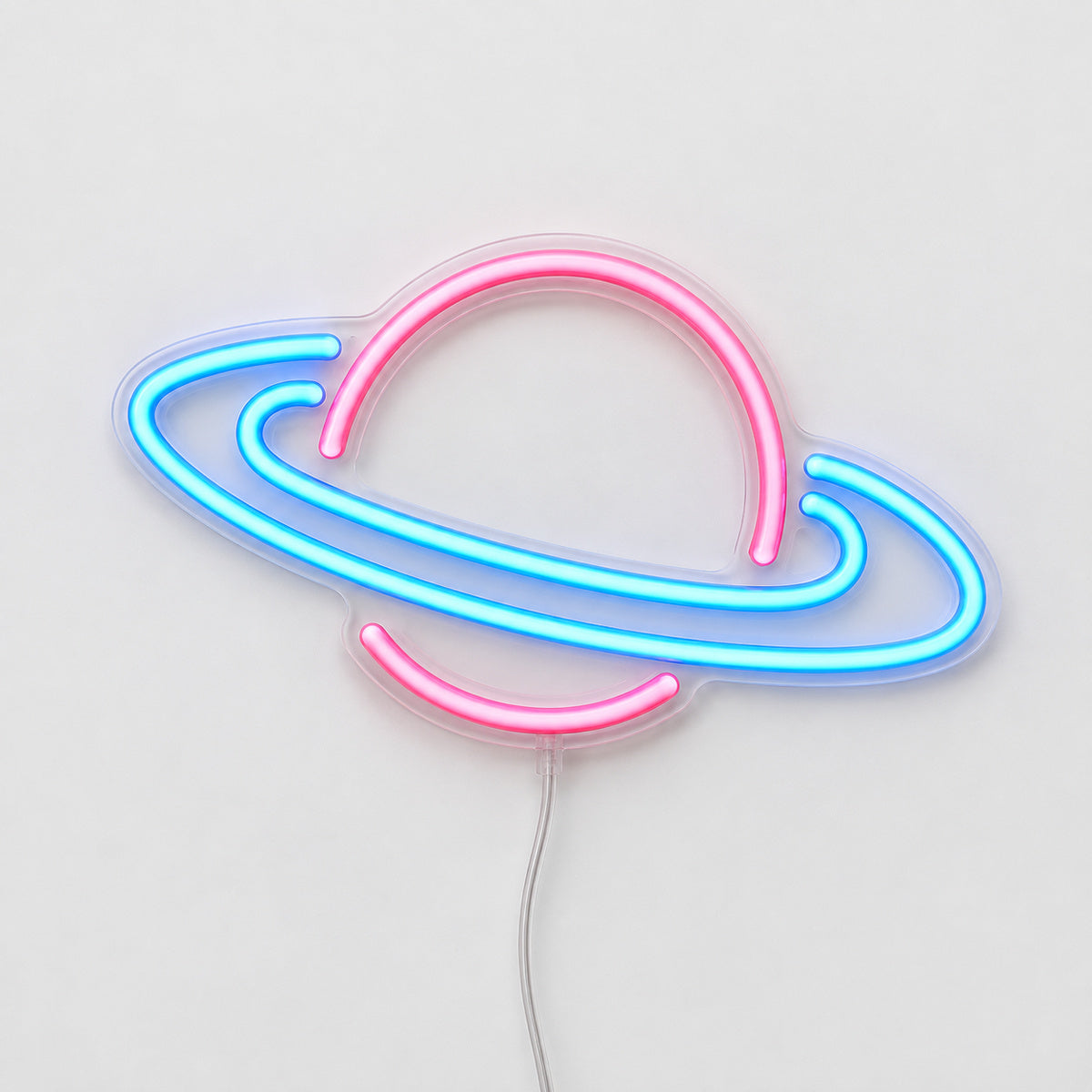 Saturn Planet Vintage LED Neon Sign Wall Neon Signs - Solid Background